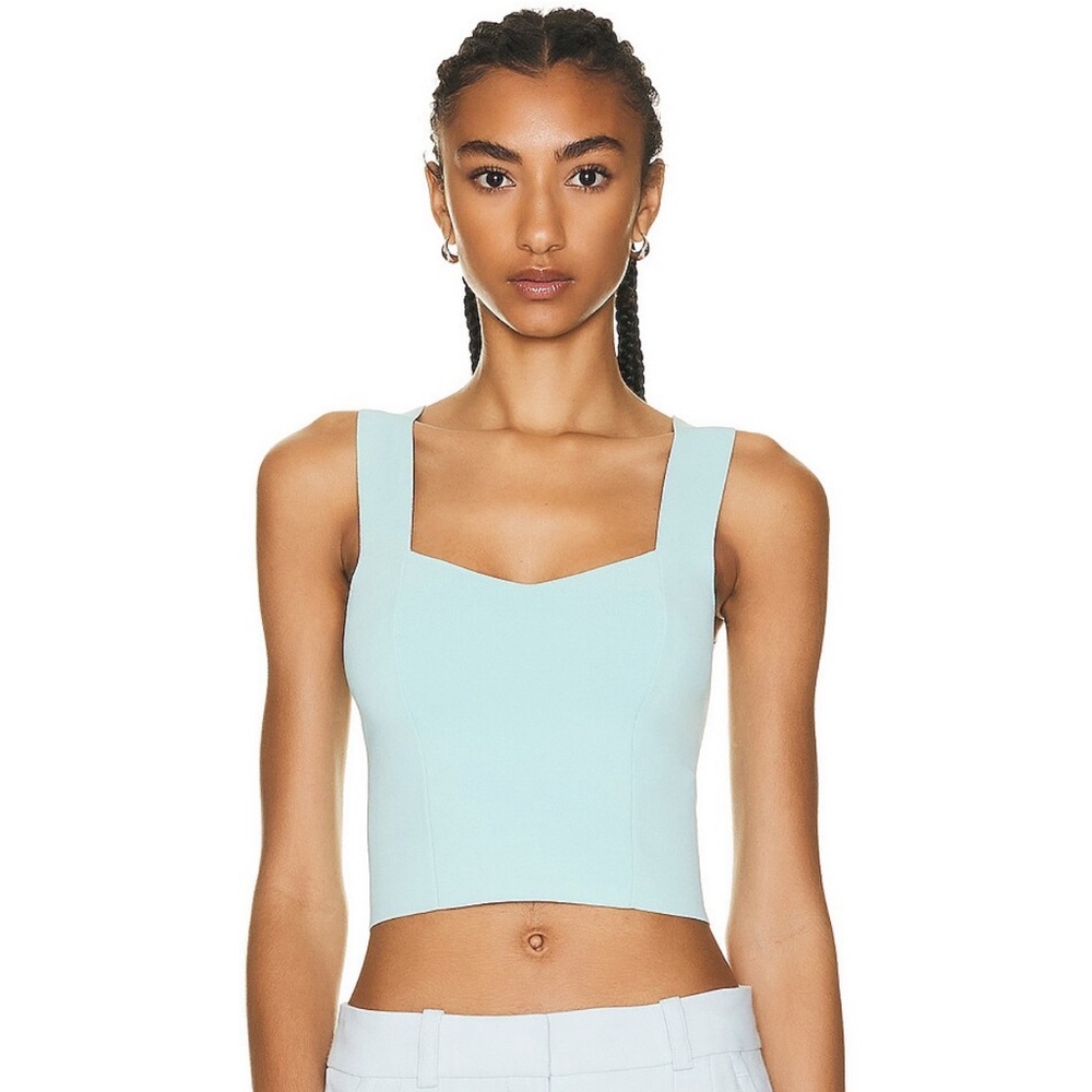 A.L.C. Light Blue Crop Top